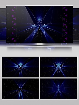 蓝色灯光舞台视频素材