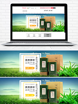 中国风绿茶海报