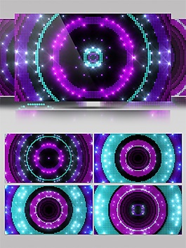 紫色宇宙光环高清视频素材