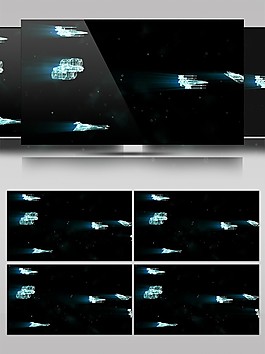 简约动感漂浮悬浮物视频素材