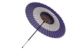 紫色油纸伞png元素