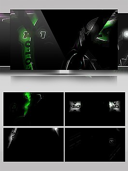 酷炫神秘时尚绿色简约视频素材