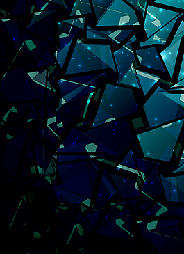 矢量几何玻璃碎片背景