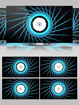 青色炫光动态视频素材