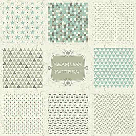 复古蓝色几何纹理