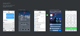iPhone手机信用电话应用界面ios7