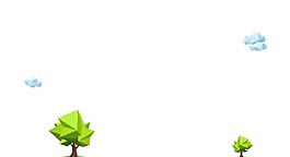 卡通绿色树木png元素