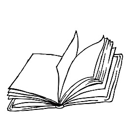 简约手绘书籍png元素