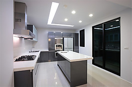 现代欧式厨房装修效果图