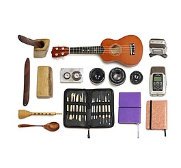 吉他音箱录音棚装饰图标元素png