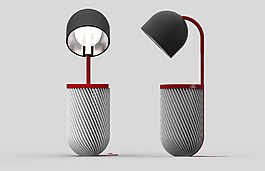 黑色灰色创意台灯jpg素材