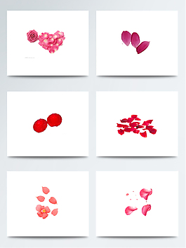 浪漫唯美花瓣素材