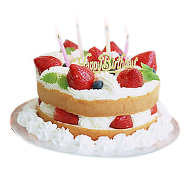 分层草莓蛋糕素材