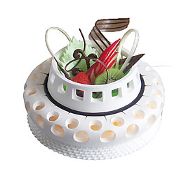 白色创意水果蛋糕素材