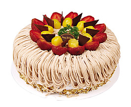 圆形草莓蛋糕PNG素材