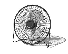 电风扇模型效果图