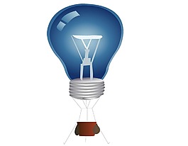 节能环保灯泡png元素