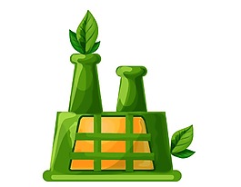 创意绿色装饰png元素