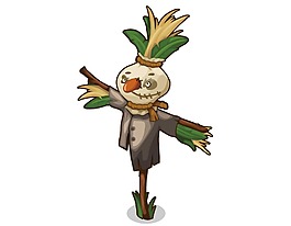 卡通小丑稻草人png元素