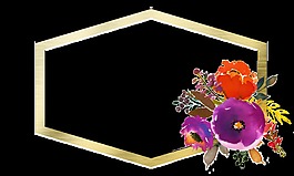 手绘门牌框架png透明素材