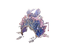 京剧头饰插画png元素