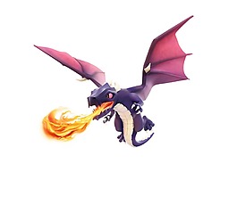 漫画翼龙吐火png元素