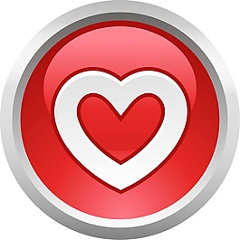 创意心形png元素