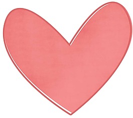 卡通粉色心形png元素