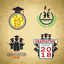2018学历学位图标ai矢量素材下载