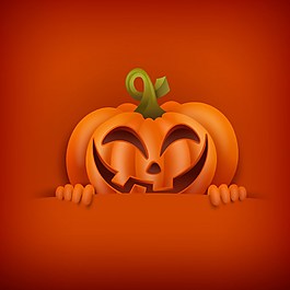 南瓜饼万圣节ai矢量素材下载