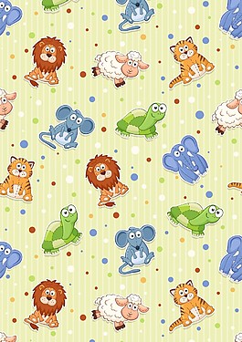 多款卡通动物背景设计