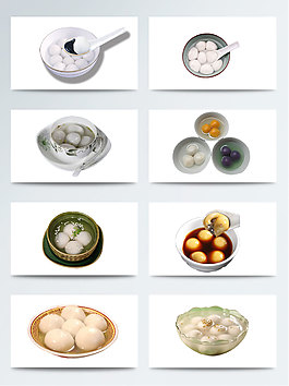 汤圆实物素材