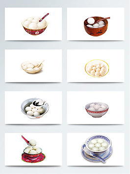 实物汤圆素材