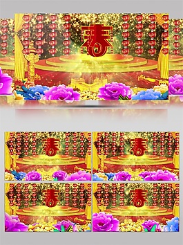 金碧辉煌舞台视频素材