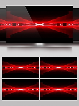 红光星际隧道视频素材