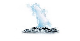 水注石块插画png元素