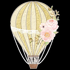 水彩灯笼免抠图元素