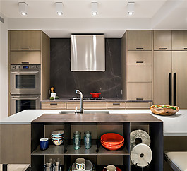 现代厨房装修效果图