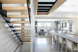 简约客厅楼梯装修效果图