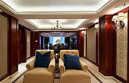 开放式书房装修效果图