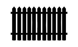 卡通黑色木栏png元素