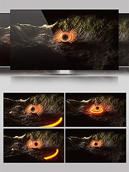 黄色光眼视频素材