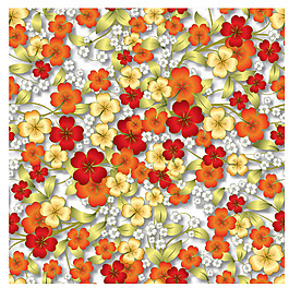 清新小碎花植物纹理