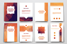 时尚红色几何广告背景