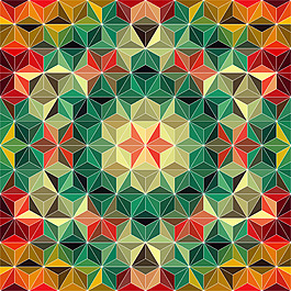 复古民族风花纹背景矢量素材