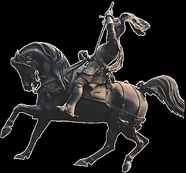骑马将士图案PNG