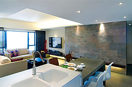 简约餐厅洗菜盆装修效果图