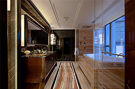 简约卫生间浴缸装修效果图