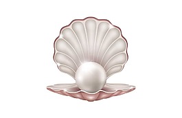 唯美白色珍珠元素