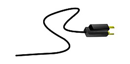 黑色充电器元素